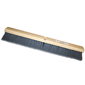 Broom 24&quot;Flagged Tip 100124 Grey Fine Sweep Push (28)