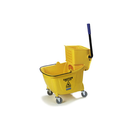 Mop Bucket+Wringer35Qt YELLOW