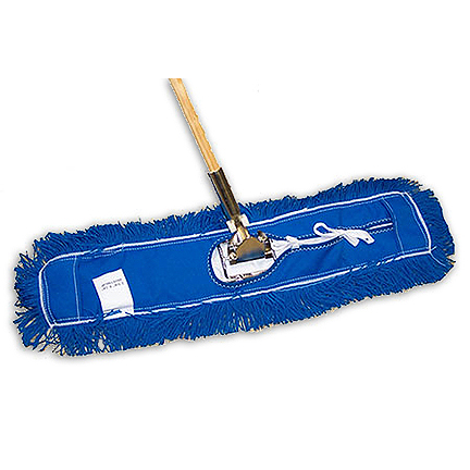 Dust Mop 24&quot;x 3-1/4&quot; Blue Nylon