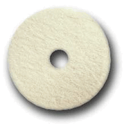 16&quot; White Fine Polish Pads