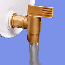 Faucet 2&quot; Plastic Drum