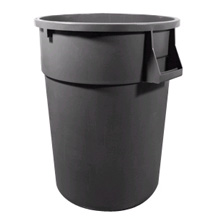 Huskee Trash Can 5500GY GREY 55 Gal. 33&quot;Hx26.5&quot;Dia.