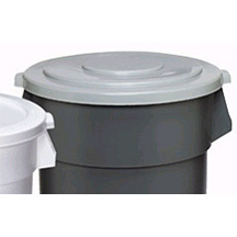 Huskee Flat Lid 5501GY GREY 55 Gal. 1-3/8&quot;Hx26-1/2&quot;Dia.