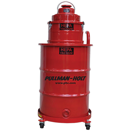 BIG RED DRUM VAC HEPA COMPLETE W/DRUM, DOLLY, WET ADAPT &amp;