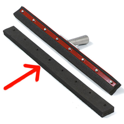 REFILL 24&quot; Heavy Duty Double Foam Squeegee for Red FRAME