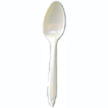 MED Wt Plastic Spoon WHT(1000) 